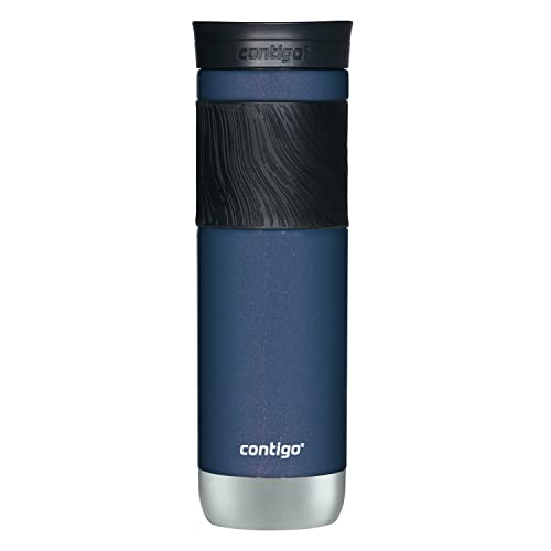 Contigo Byron Vacuum Insulated Stainless Steel Travel Mug with Leak Proof Lid, Reusable Coffee Cup or Water Bottle, BPA Free, Keeps Drinks Hot or Cold for Hours, oz, Midnight 