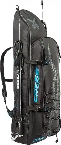 Cressi Freediving Waterproof Backpack   Main Compartment Fits Long Blade Fins   Cooler Type Front Compartment   Piovra XL Designed in Italy,BlackBlue