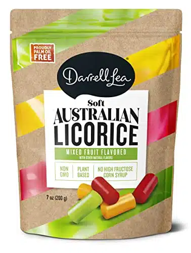 Darrell Lea Mixed Flavor Soft Australian Made Licorice oz Bag   NON GMO, Palm Oil Free, NO HFCS, Vegan Friendly & Kosher  Made in Small Batches with Ethically Sourced, Quality