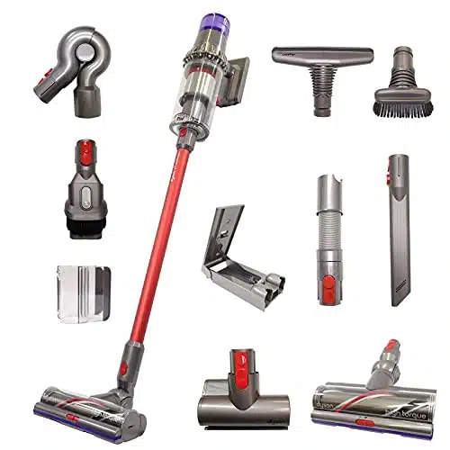 Dyson VAnimal+ Cordless Red Wand Stick Vacuum Cleaner with Tools Including High Torque Cleaner Head  Rechargeable, Cord Free, Lightweight, Powerful Suction  Limited Red Editio