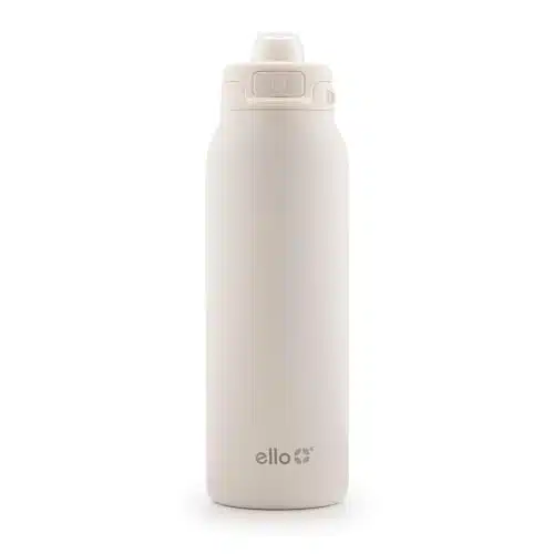 Ello Pop & Fill oz Stainless Steel Water Bottle with QuickFill Technology, Double Walled and Vacuum Insulated Metal, Leak Proof Locking Lid, Sip and Chug, Reusable, BPA Free, 