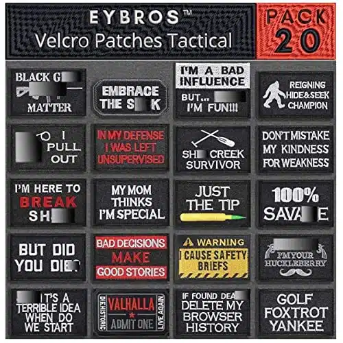 Eybros Tactical Morale Patch, Bundle Set, Military Patches Funny for Backpacks Hat Army Gears Etc.