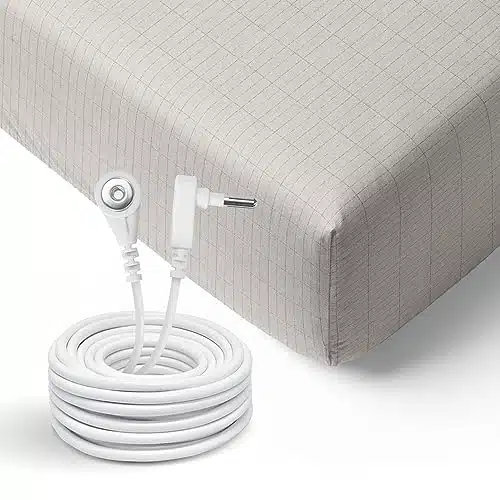 GroundLuxe Organic Fitted Grounding Sheet   for Queen Size Beds