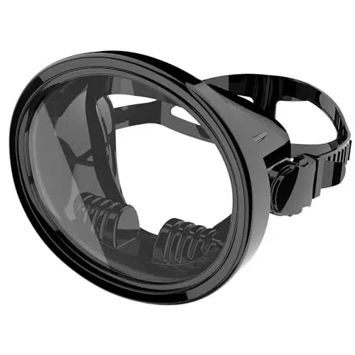 Jwintee Diving Mask Scuba Mask Spearfishing Mask Freediving Water Mask Tempered Glass Oval HD Anti Fog Scuba Goggles for Adults