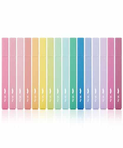 Mr. Pen Aesthetic Highlighters, pcs, Chisel Tip, Assorted Colors, No Bleed Bible Highlighter Pastel, Pastel Highlighter Set, Christmas Gifts, Bible Highlighters and Pens No Bleed, Bible Markers