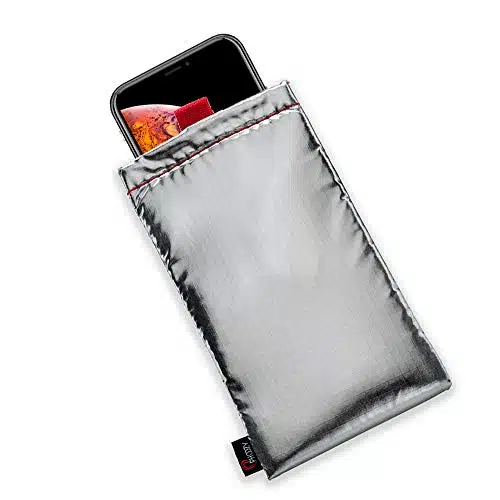 PHOOZY Apollo Series Thermal Phone Pouch   AS SEEN ON Shark Tank   Insulated Pouch Prevents Freezing, Extends Battery Life, Drop Proof. Mountain Protection for Skiers Snowboarders (Large   Silver)