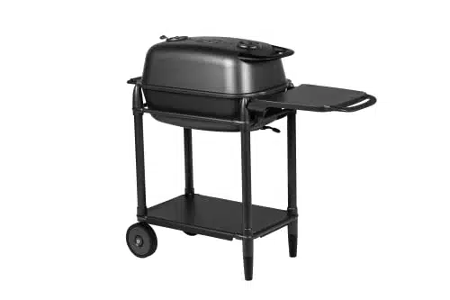 PK Grills PKBCX Portable Charcoal BBQ Grill and Smoker, Aluminum Outdoor Kitchen Cooking Barbecue Grill for Camping, Backyard Grilling, Park, Tailgating, GraphiteBlack