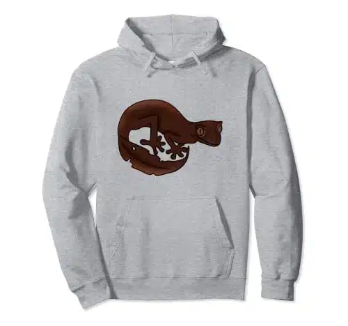 Satanic Leaf Tailed Gecko Design for Reptile and Gecko Lover Pullover Hoodie