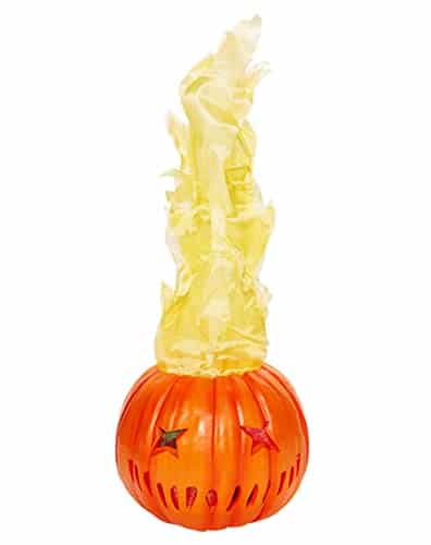 Spirit Halloween Light Up Flaming Pumpkin Trick 'r Treat Decoration
