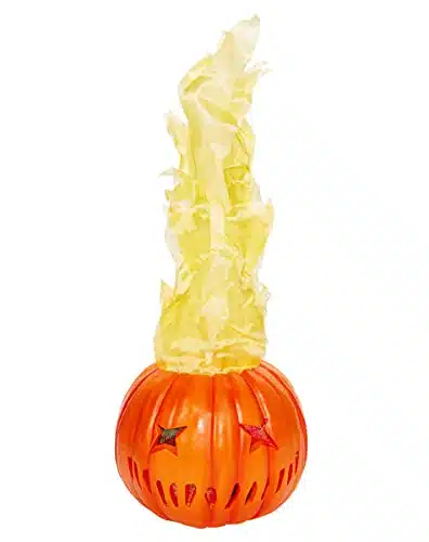 Spirit Halloween Light Up Flaming Pumpkin Trick 'r Treat Decoration