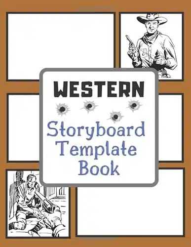 Storyboard Template Book Large x inches   Blank Templated Pages