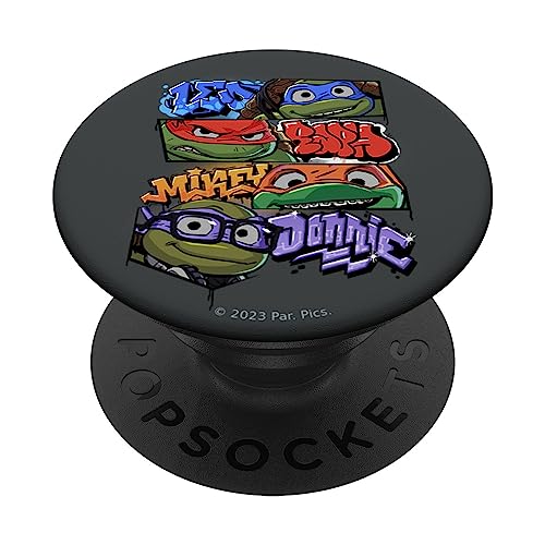 Teenage Mutant Ninja Turtles Mutant Mayhem Graffiti Names PopSockets Standard PopGrip