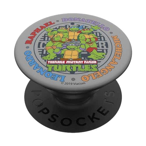 Teenage Mutant Ninja Turtles Sewer Circle Name Group Shot PopSockets Standard PopGrip