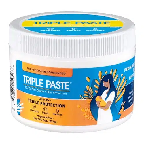Triple Paste Diaper Rash Cream for Baby   Oz Tub   Zinc Oxide Ointment Treats, Soothes and Prevents Diaper Rash   Pediatrician Recommended Hypoallergenic Formula with Soothing Botanicals