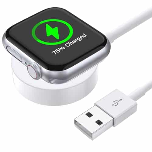 Upgraded Watch Charger for Apple Watch Charger Watch Charging Cable for Watch Series Ultra SESE, Magnetic Fast Charger Cord for iWatch Portable Wireless Charging (ft m)