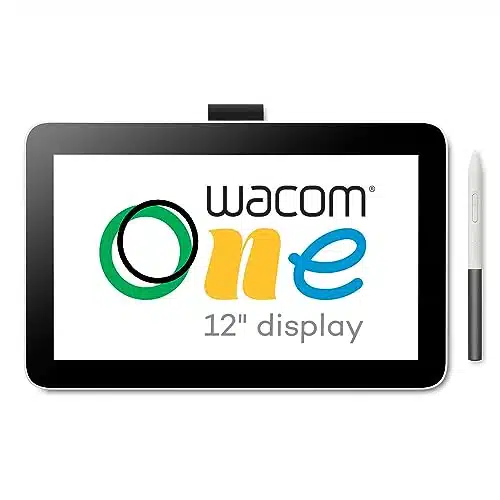Wacom One Drawing Tablet with Screen (), Full Laminated  HD Screen Graphics Monitor, Works with Mac, PC & Chromebook for Drawing, PhotoVideo Editing, Design, & Education