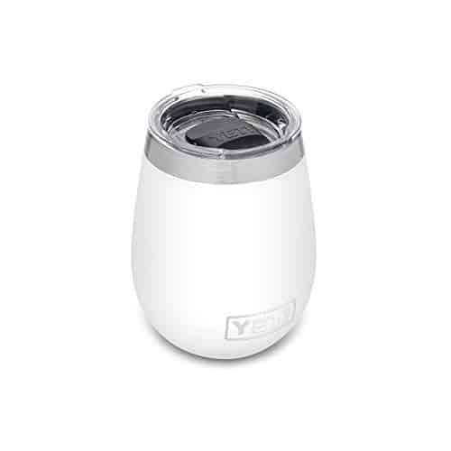 YETI Rambler oz Wine Tumbler, Vacuum Insulated, Stainless Steel with MagSlider Lid, White