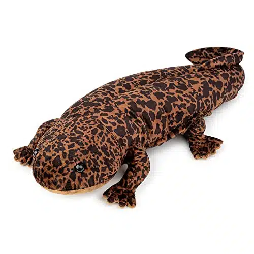 ZHONGXIN Brown Salamander Plush   Realistic Stuffed Animal, Unique Cute Amphibians Gift for Kids