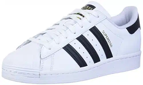 adidas Originals mens Superstar Sneaker, WhiteBlackWhite,