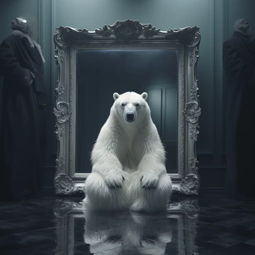white bear black mirror