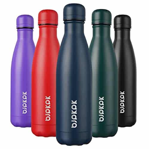 BJPKPK Insulated Water Bottles  ozml  Stainless Steel Water bottles,Sports water bottles Keep cold for Hours and hot for Hours,BPA Free kids water bottles for School Navy blue