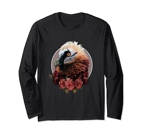 Bearded Vulture Flower, Vultures Bird Lover Long Sleeve T Shirt