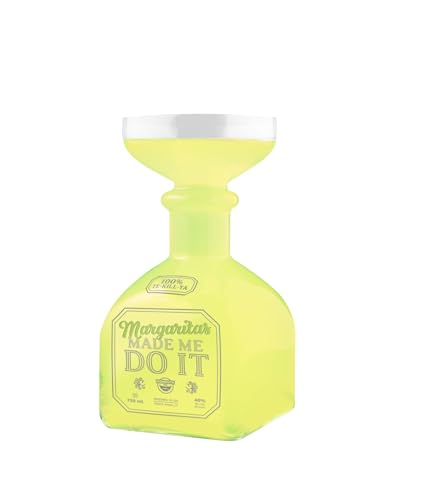 BigMouth Margarita Bottle Glass Hilarious Glass Holds up to Oz Glass Shaped Like A Tequila Bottle,Reads,Margaritas Made Me Do It,Make a Great Gift for Margarita Lovers,clear (
