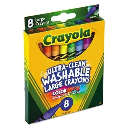 Crayola Ultra Clean Washable Crayons, Large, ColorsBox