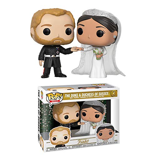 Funko POP Royals Prince Harry and Meghan Markle Collectible Figure, Multicolor , Standard