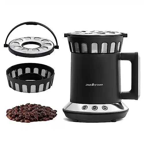 JAVASTARR Electric Coffee Roasters Machine for Home Use , One Touch Control Coffee Bean Baker Roaster Med and Dark Two Baking Modes are Optional,Coffee Bean Roasting Machine V