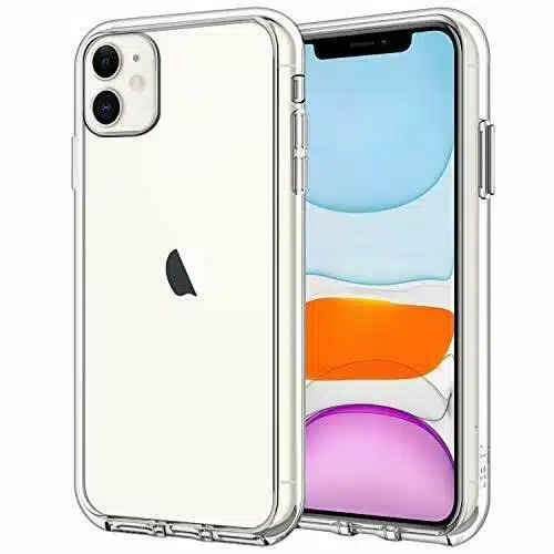 JETech Case for iPhone Inch, Non Yellowing Shockproof Phone Bumper Cover, Anti Scratch Clear Back (Clear)