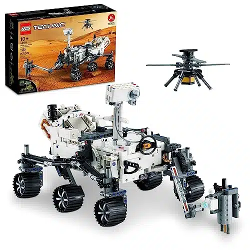 LEGO Technic NASA Mars Rover Perseverance Advanced Building Kit for Kids Ages and Up, NASA Toy with Replica Ingenuity Helicopter, Gift for Kids Who Love Engineering and Scienc