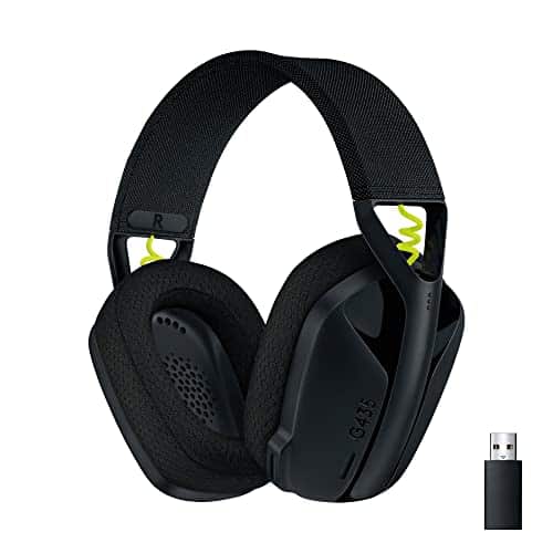 Logitech GLIGHTSPEED Wireless Bluetooth Gaming Headset   Lightweight, built in mics, h battery, compatible with Dolby Atmos, PC, PS, PS, Nintendo Switch, Mobile   Black