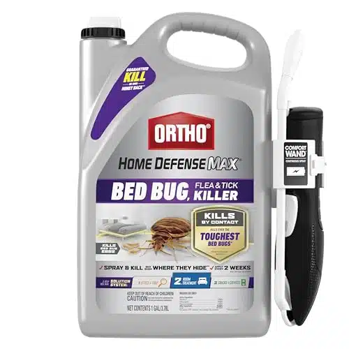Ortho Home Defense Max Bed Bug, Flea and Tick Killer with Comfort Wand, Bed Bug Killer Spray, gal., Purple