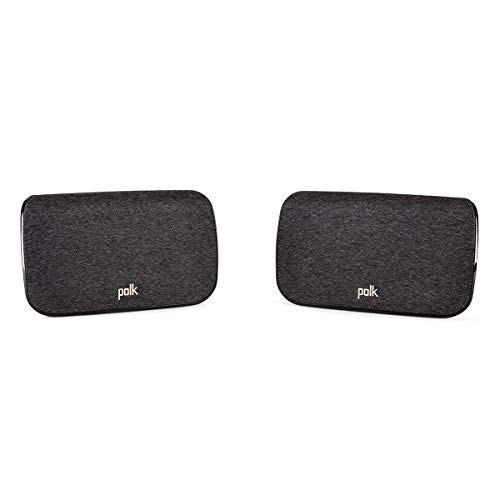Polk Audio SRireless Surround Sound Speakers for Select React and Magnifi Sound Bars Immersive Easy Set Up, Multiple Placement Options, Count (Pack of )