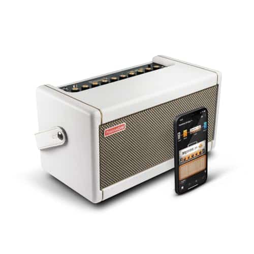 Positive Grid Spark Pearl Guitar Amplifier Electric, Bass and Acoustic Guitar att Combo Practice Amp with Spark Mobile App (Pearl)