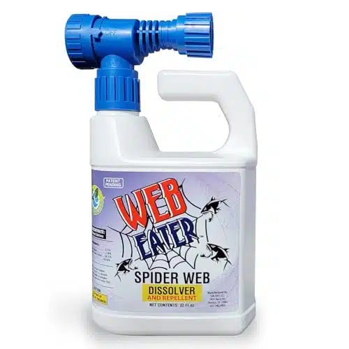 WEB EATER Spider Killer Spray, Spider Pest Control, Spider Repellant, Web Dissolver, Spider Outdoor Spray, Spider Deterrent, OZ Concentrates with Sprayer, Web Clear Out for Up