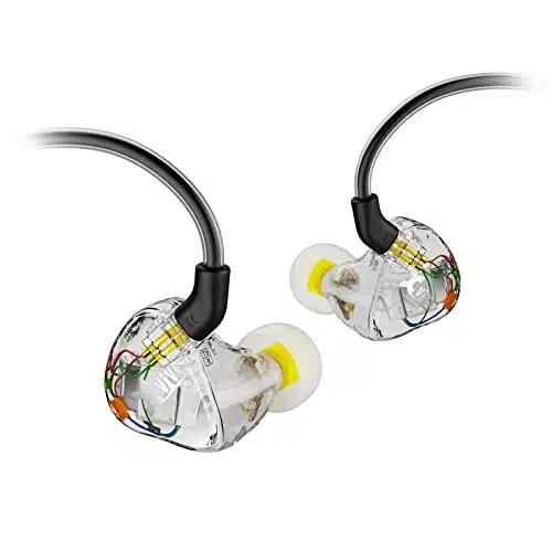 Xvive TDual Balanced Armature Drivers in Ear Monitor Earphone, Professional Sound Isolation Earphones, Clear and Articulate Sound, Detachable Cable