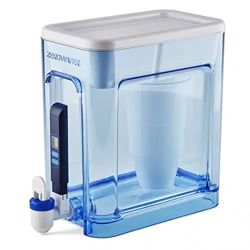 ZeroWater Cup Ready Read Stage Water Filter Dispenser with Instant Read Out   TDS IAPMO Certified to Reduce Lead, Chromium, and PFOAPFOS