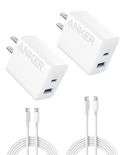 iPhone Charger, Anker USB C Charger Block, Pack  Fast Wall Charger for ProPro MaxiPad Pro and More, with Pack ft USB C Cable