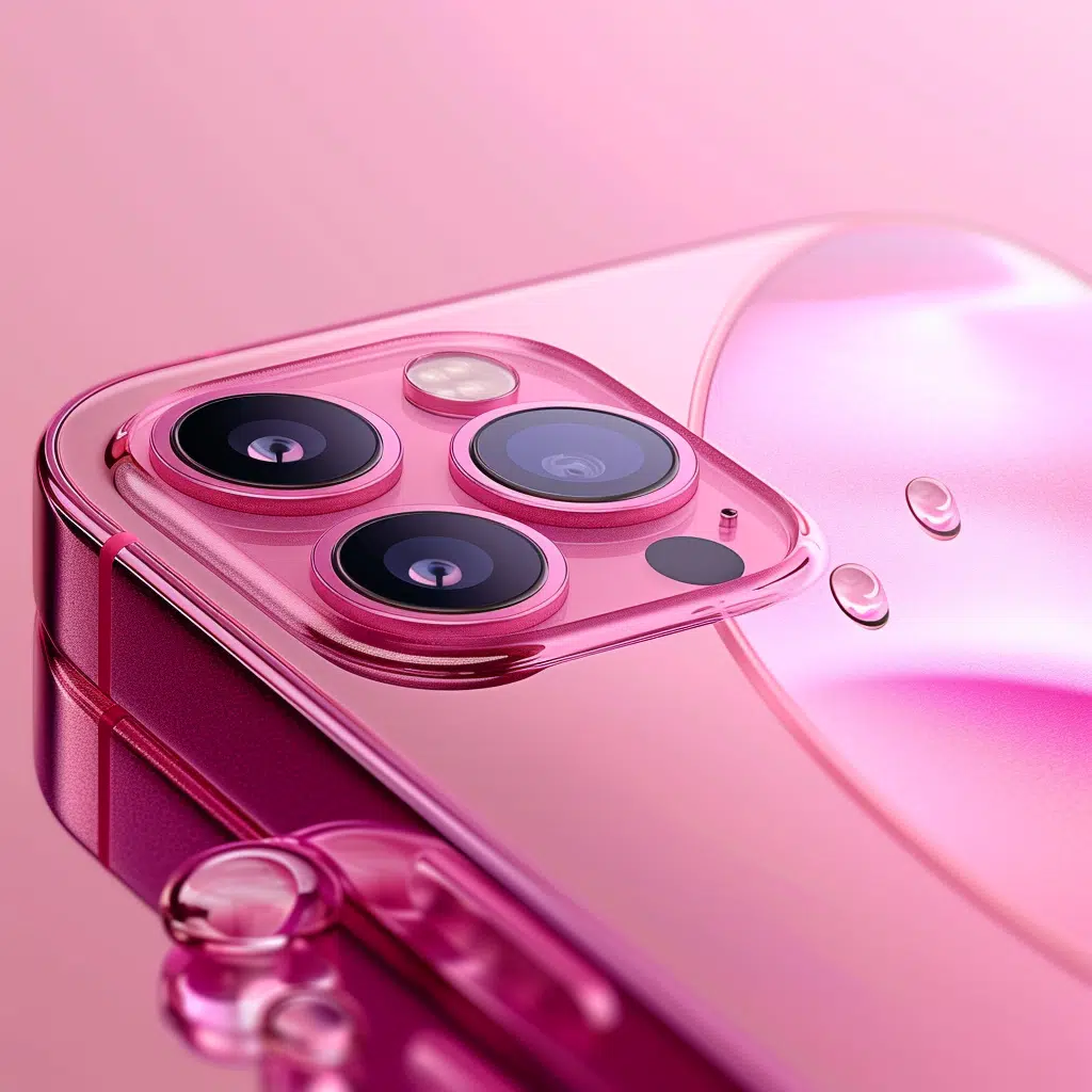 pink iphone 15